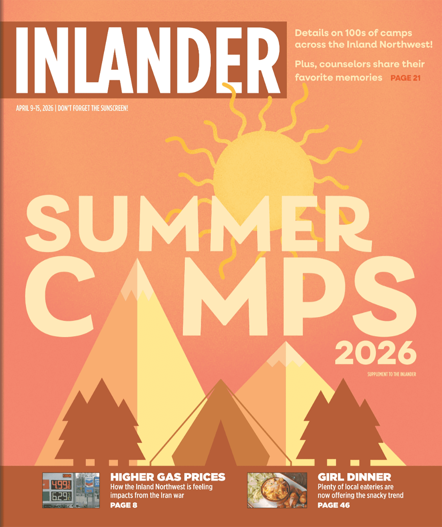 Inlander Summer Camps 2026 cover
