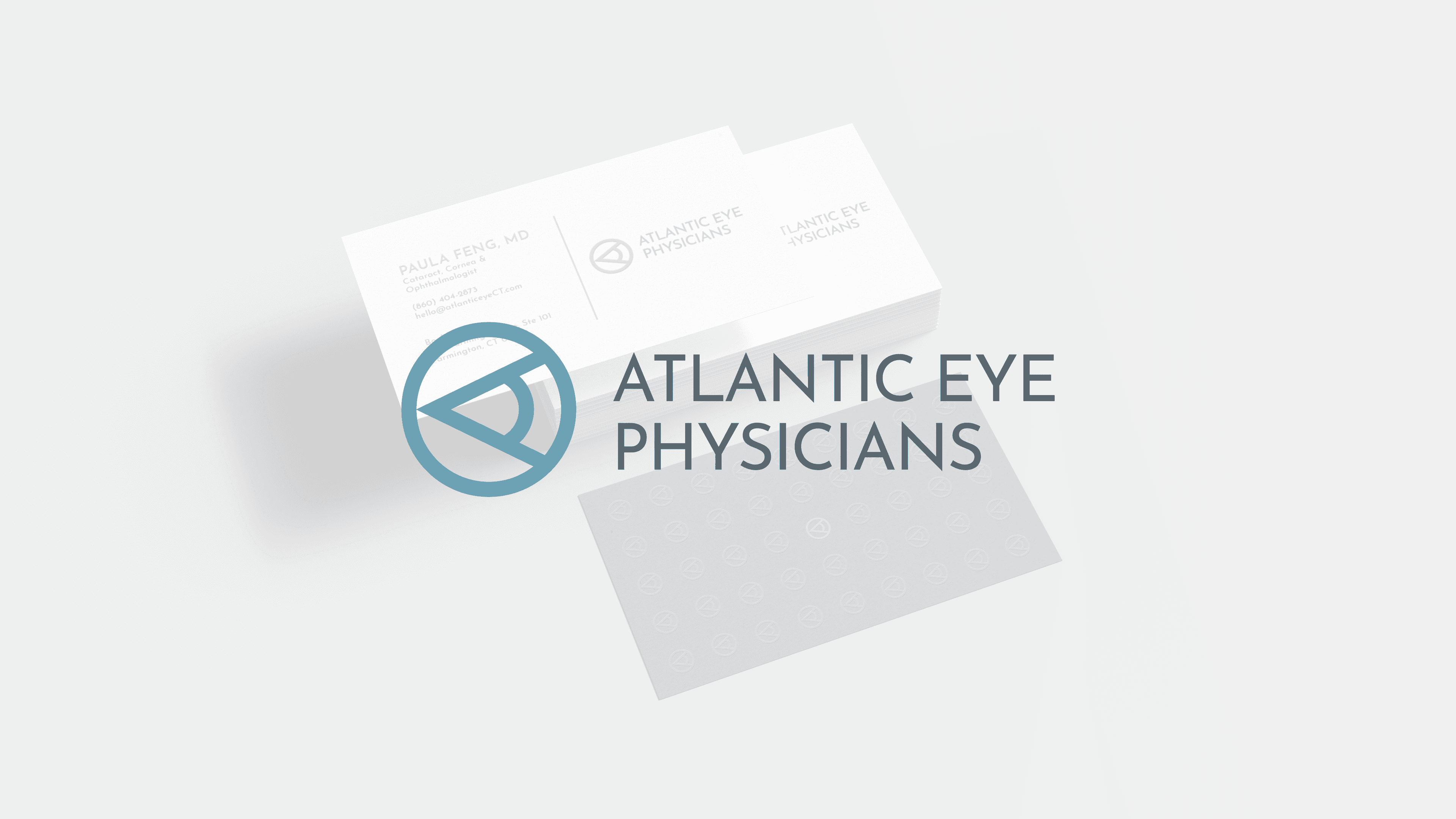 A collage of work done for Atlantic Eye Physicians